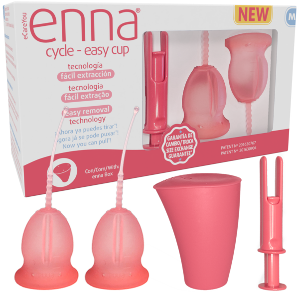 enna cycle easy cup - con aplicador